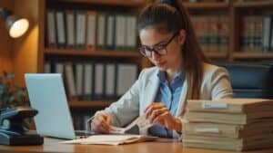 RFID document tracking system for law firm officer
