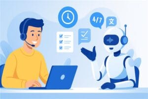 Executives discussing Conversational AI-Powered Assistant strategy