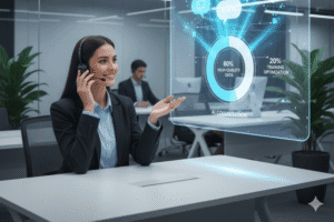 Human agent collaborating with AI conversational system trained with quality data