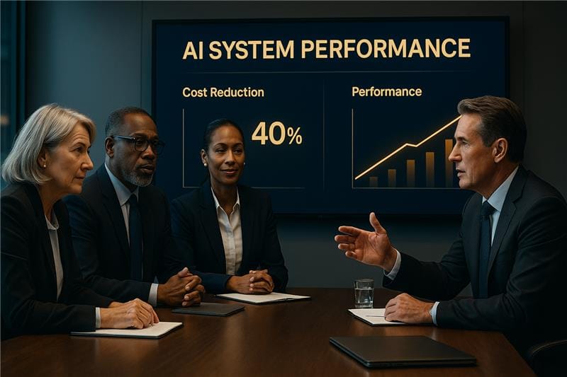C-suite executives analyzing RAG Chunking Strategies