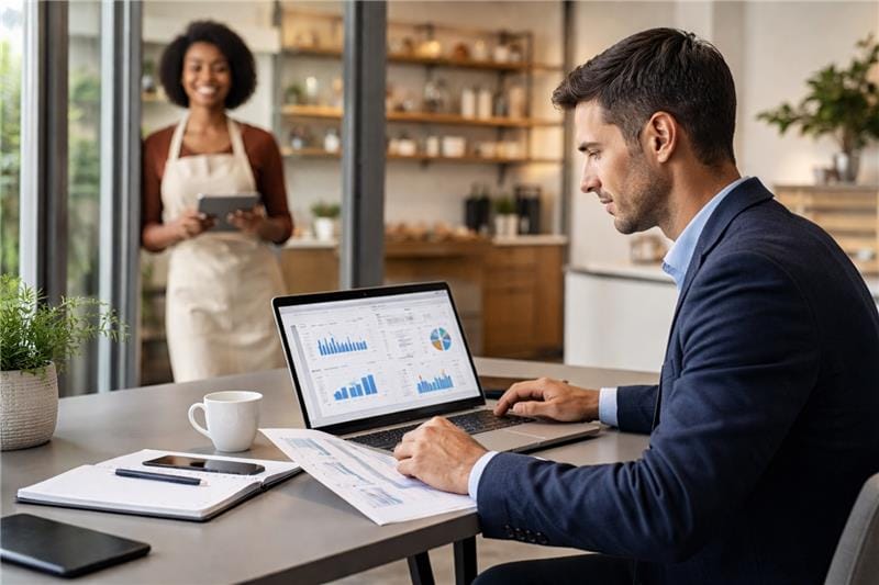 Automated underwriting for SMBs with underwriter reviewing digital documents