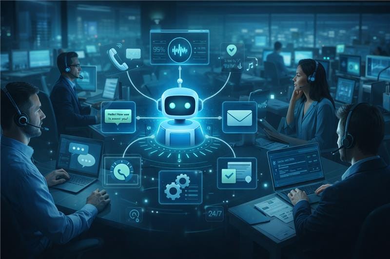 AI-powered customer support and helpdesk assistance