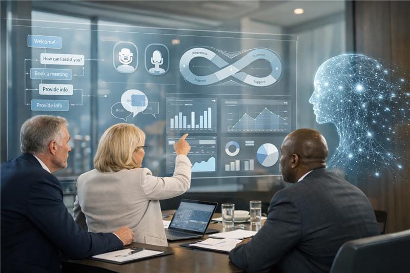 Conversational AI consulting strategy meeting