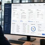 AI PDF Document Processing dashboard extracting data from invoices, contracts, and business PDFs